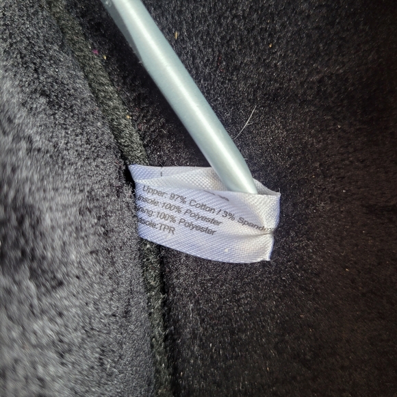 Comfortable Cozy Adjustable Corduroy Slippers Black size 8 - Picture 12 of 12